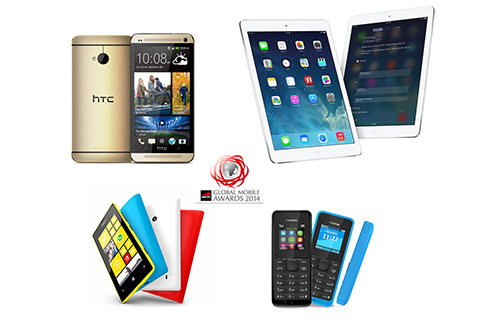 HTC One, Nokia Lumia 520, Nokia 105, iPad Air đạt giải thưởng GMA 2014